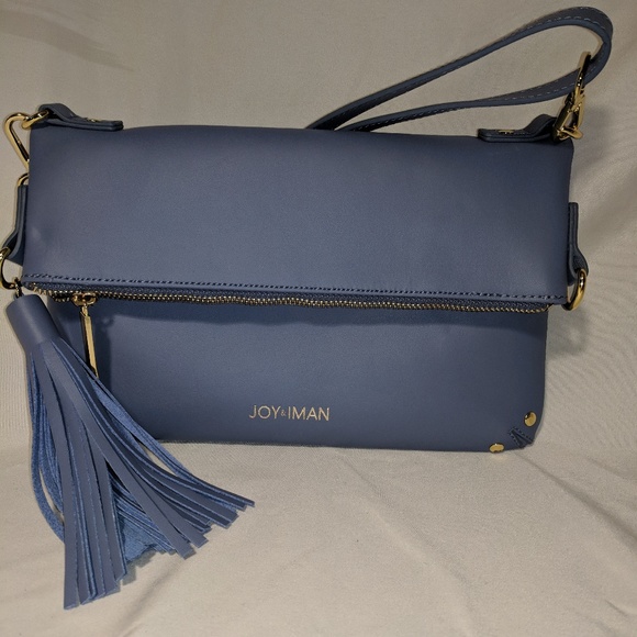 JOY & IMAN Leather Convertible Crossbody bag - Picture 7 of 7